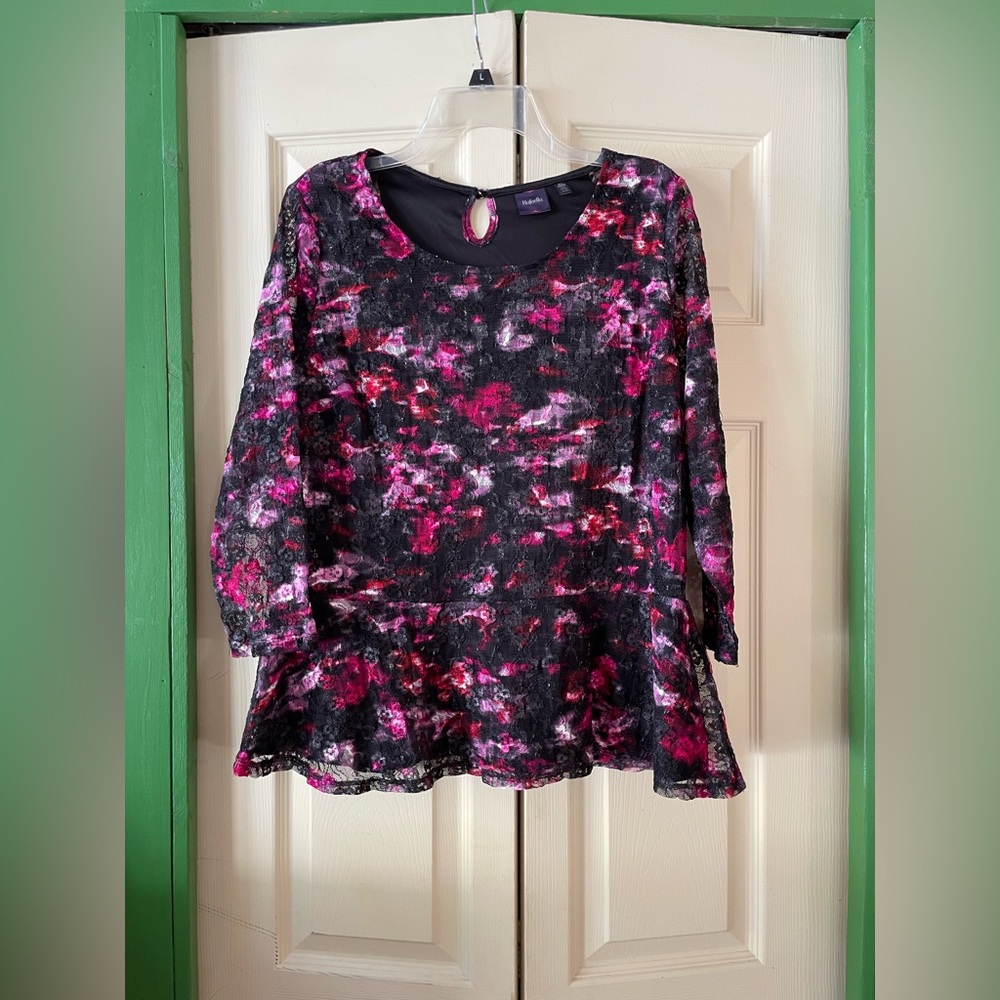 Rafaella Black and Pink Top